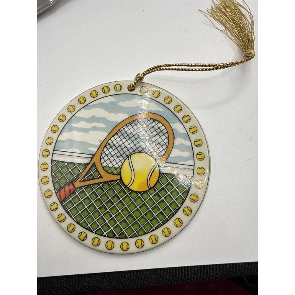 Lenox Christmas Ornament Sports Series Tennis